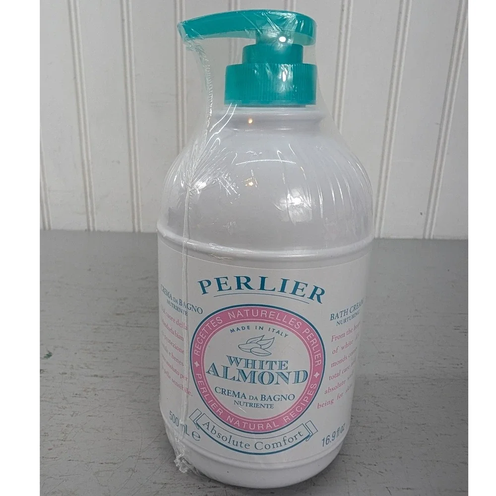 Perlier White Almond Nurturing Bath Cream 16.9 fl oz Made in‎ Italy New Sealed